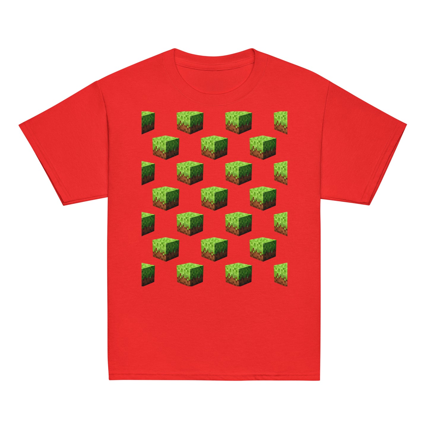 Dětské Tričko Minecraft Block - PixelKing