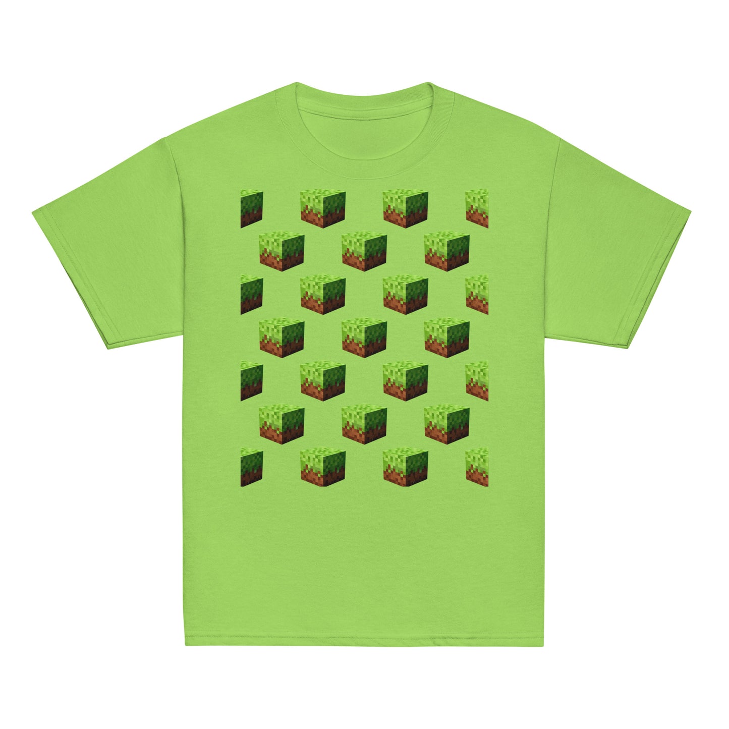 Dětské Tričko Minecraft Block - PixelKing