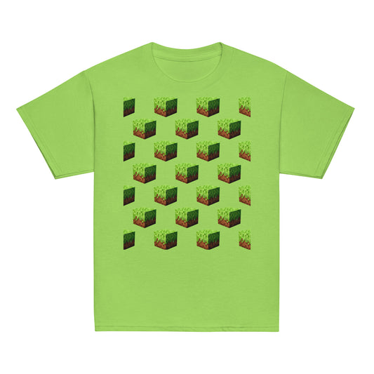 Dětské Tričko Minecraft Block - PixelKing