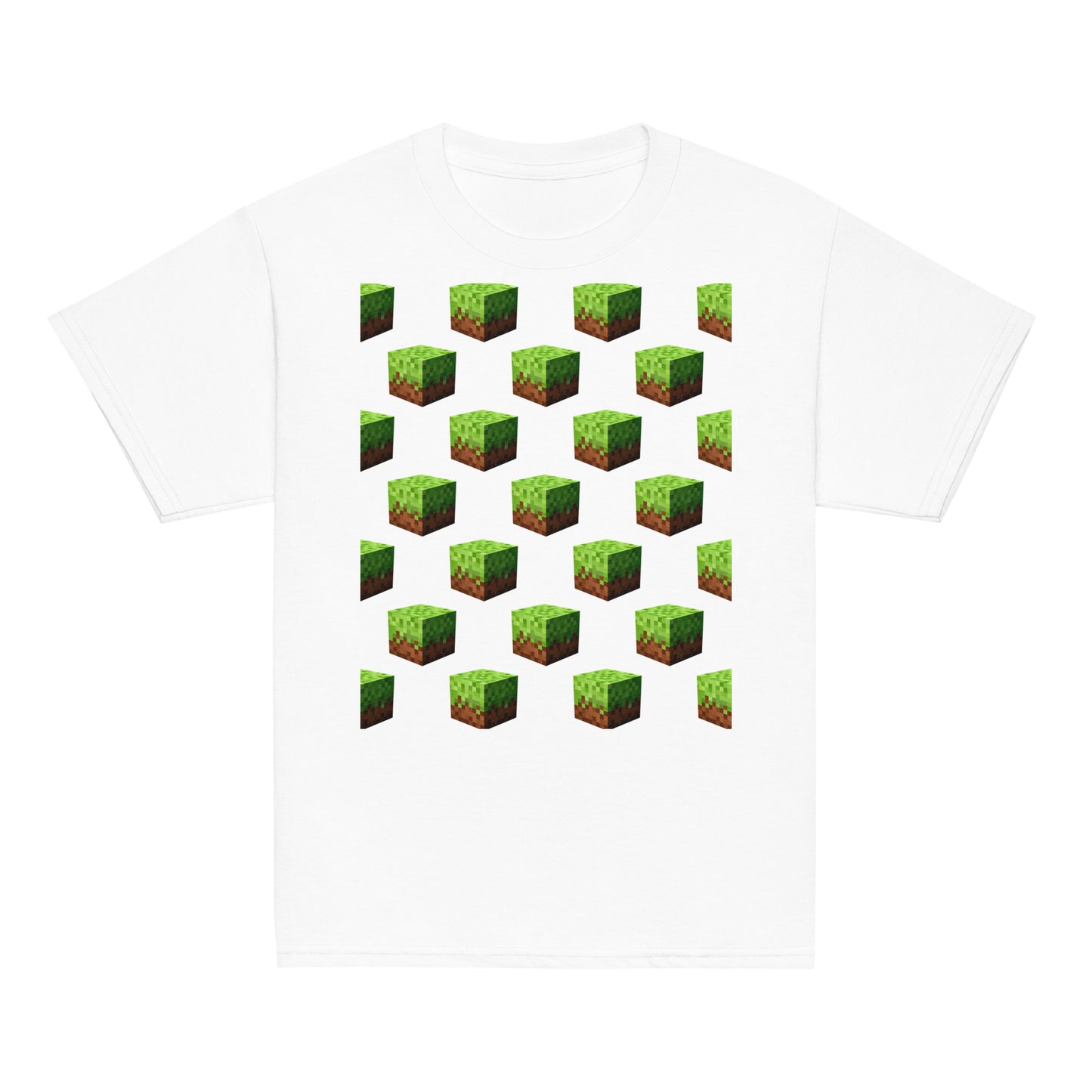 Dětské Tričko Minecraft Block - PixelKing