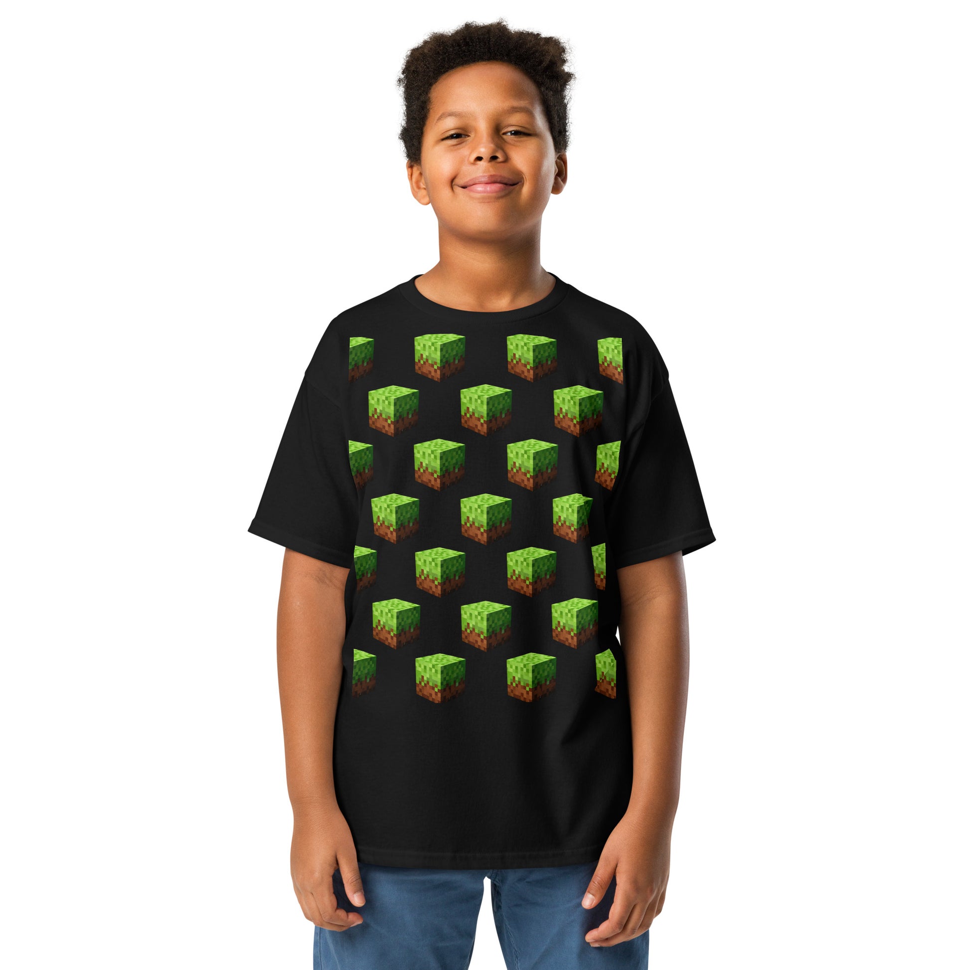 Dětské Tričko Minecraft Block - PixelKing