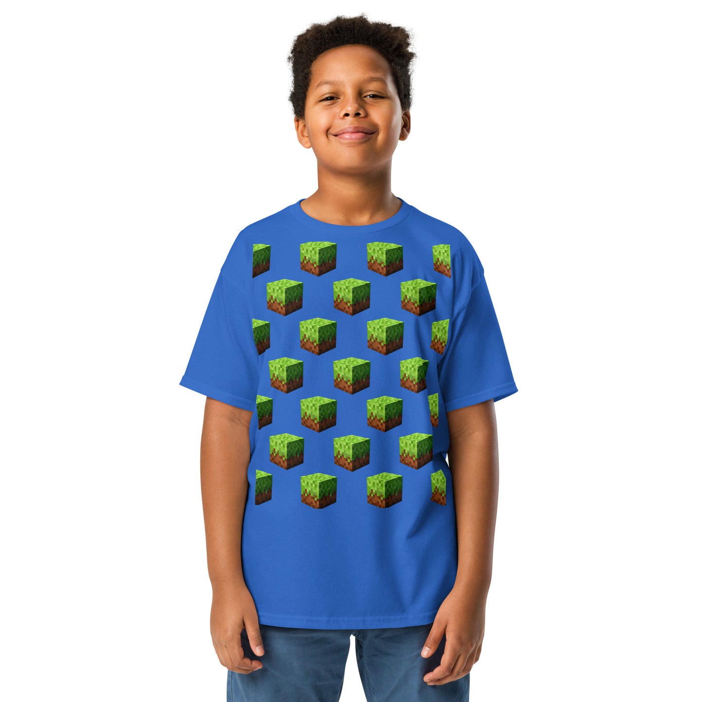 Dětské Tričko Minecraft Block - PixelKing