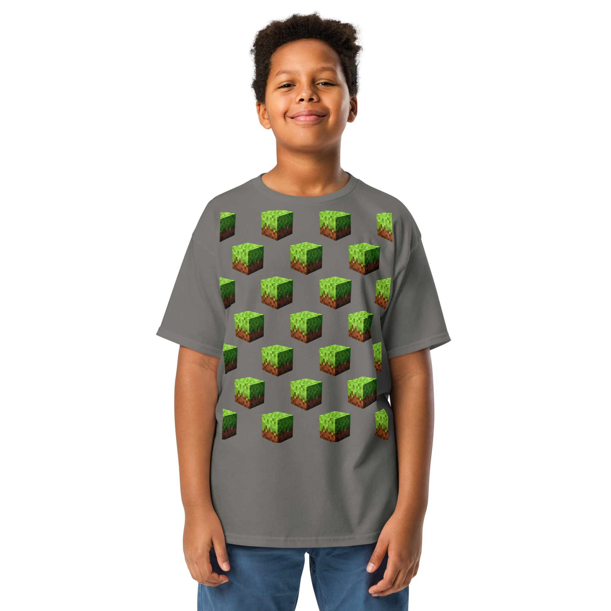 Dětské Tričko Minecraft Block - PixelKing