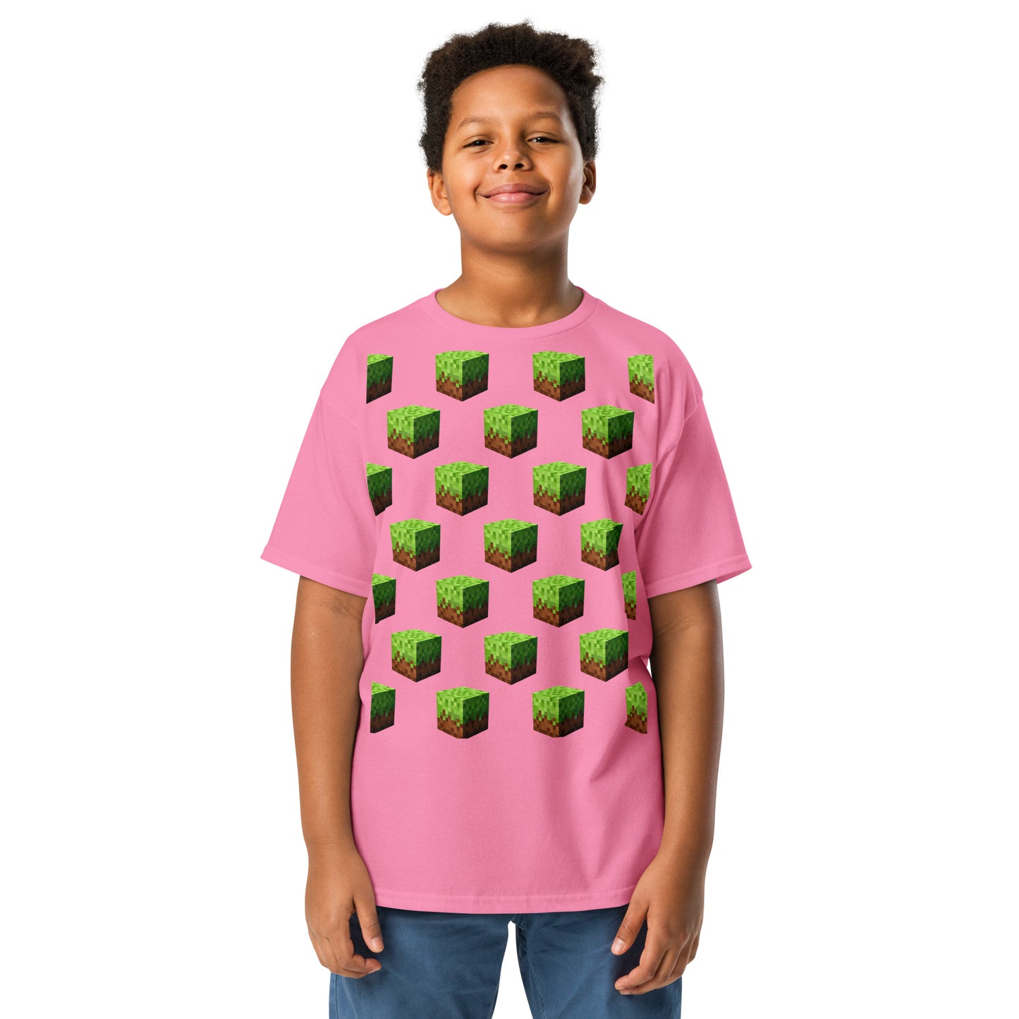 Dětské Tričko Minecraft Block - PixelKing