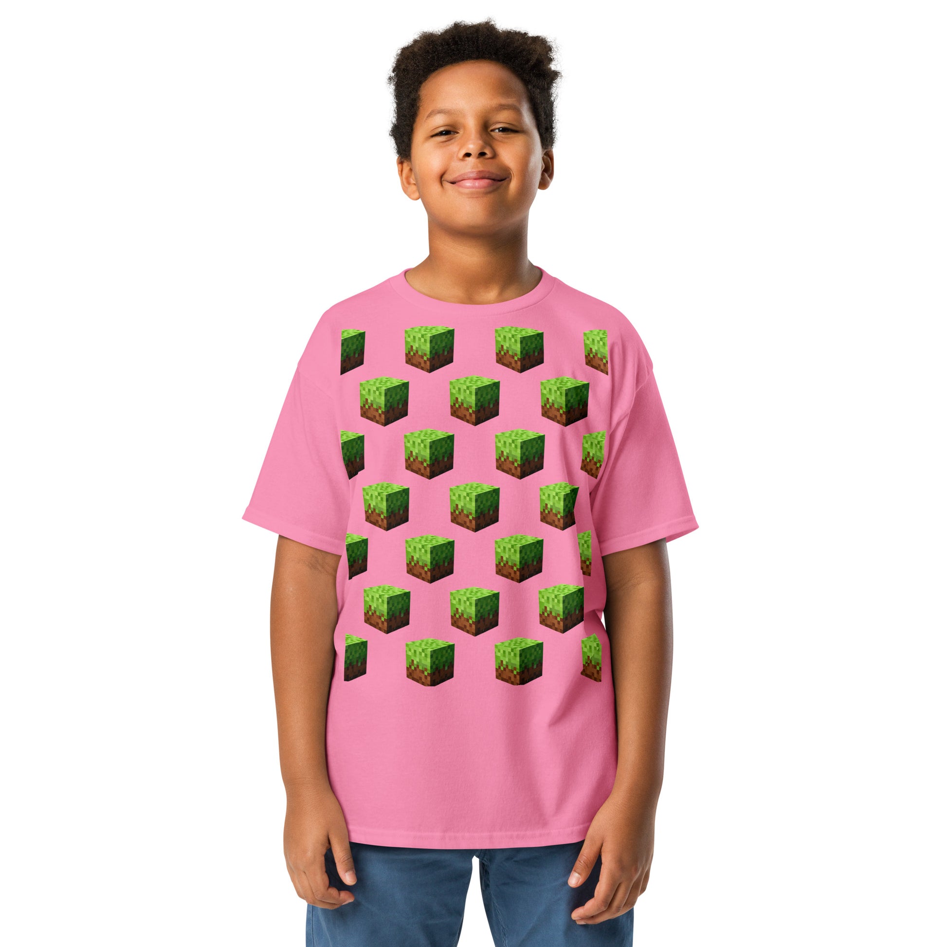 Dětské Tričko Minecraft Block - PixelKing