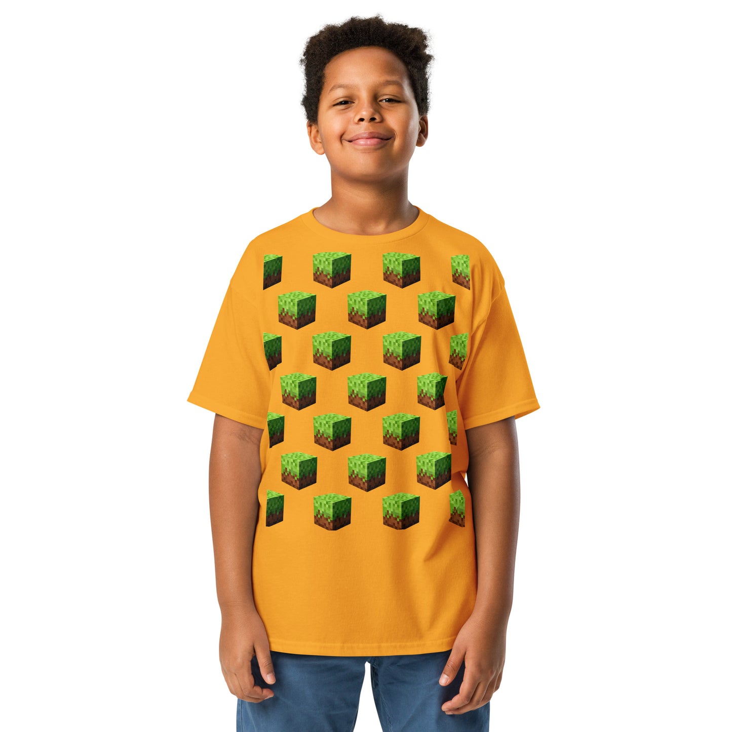 Dětské Tričko Minecraft Block - PixelKing