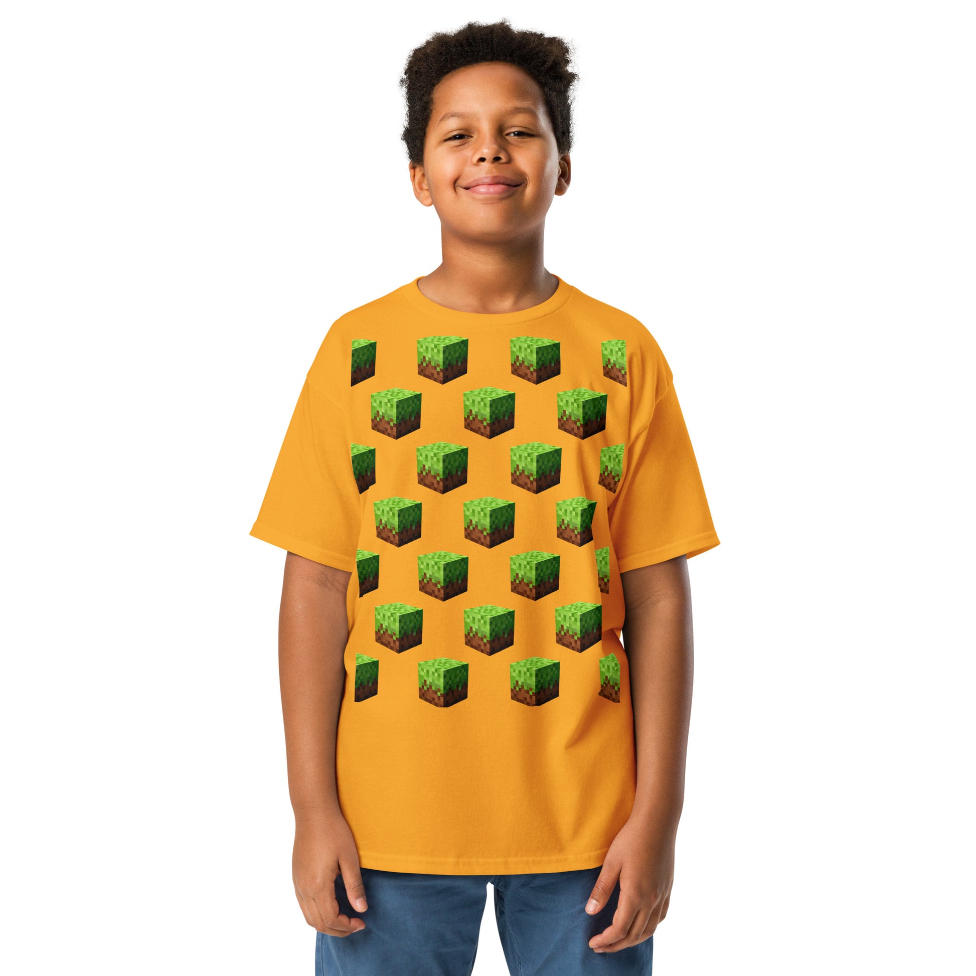 Dětské Tričko Minecraft Block - PixelKing