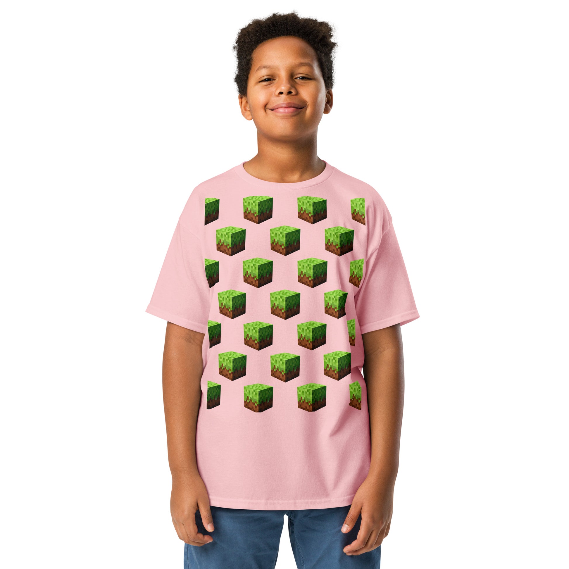 Dětské Tričko Minecraft Block - PixelKing