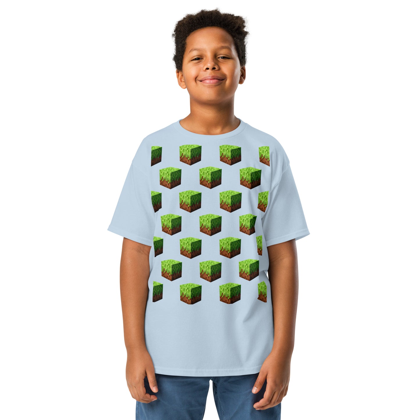 Dětské Tričko Minecraft Block - PixelKing