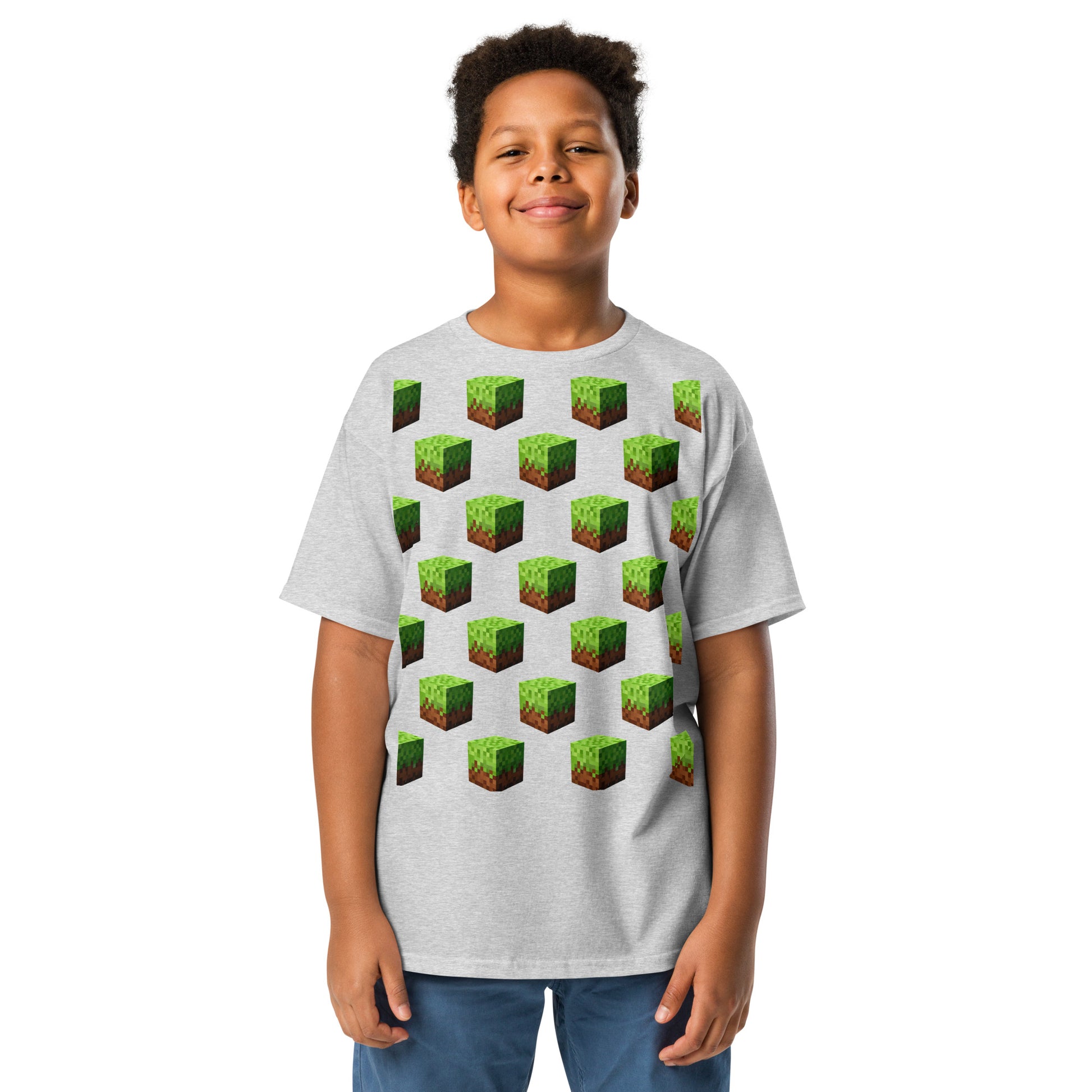 Dětské Tričko Minecraft Block - PixelKing