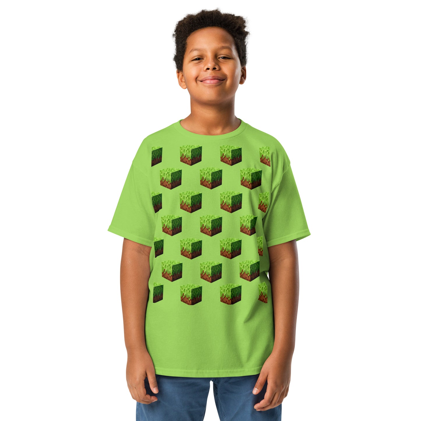 Dětské Tričko Minecraft Block - PixelKing