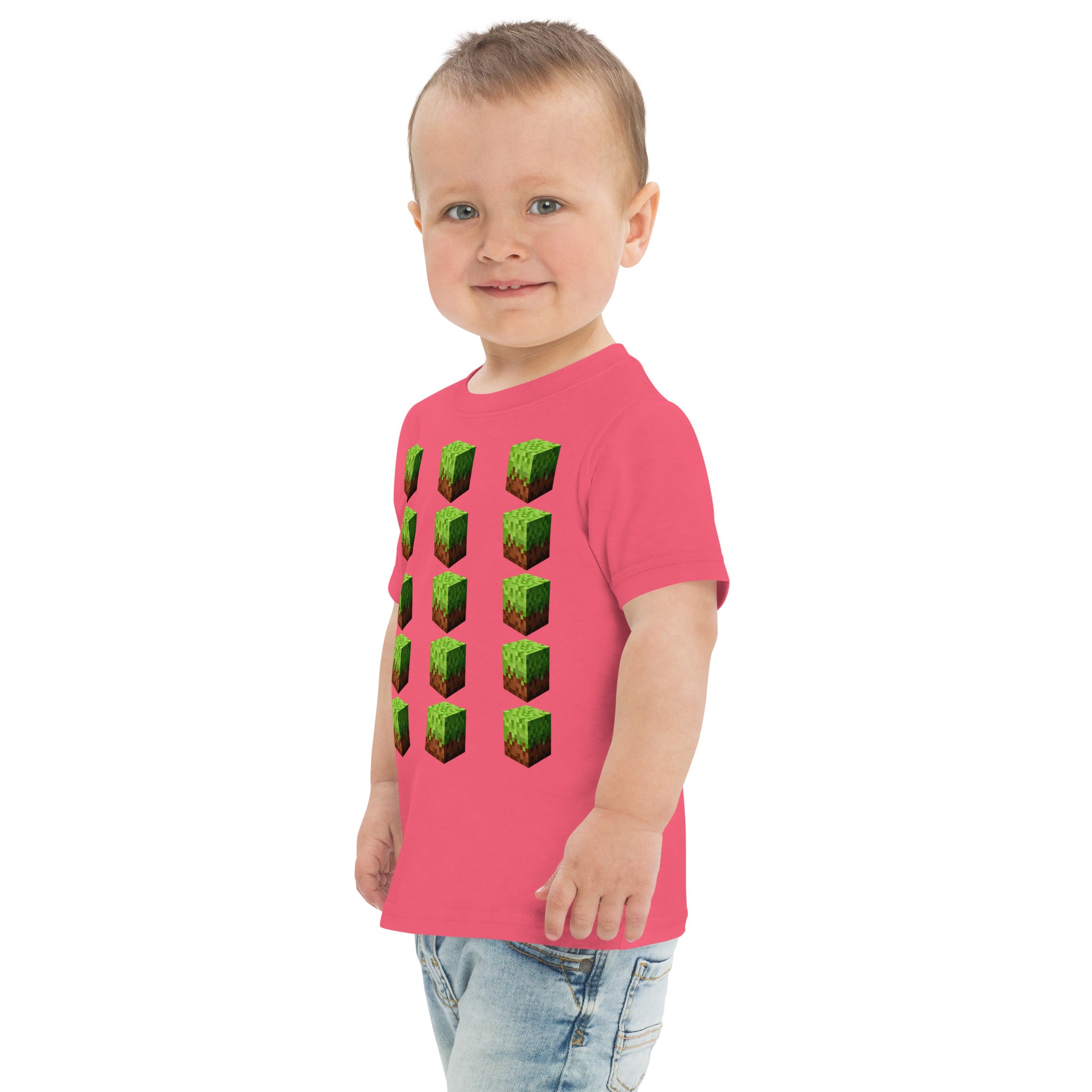 Dětské tričko Minecraft Block - PixelKing