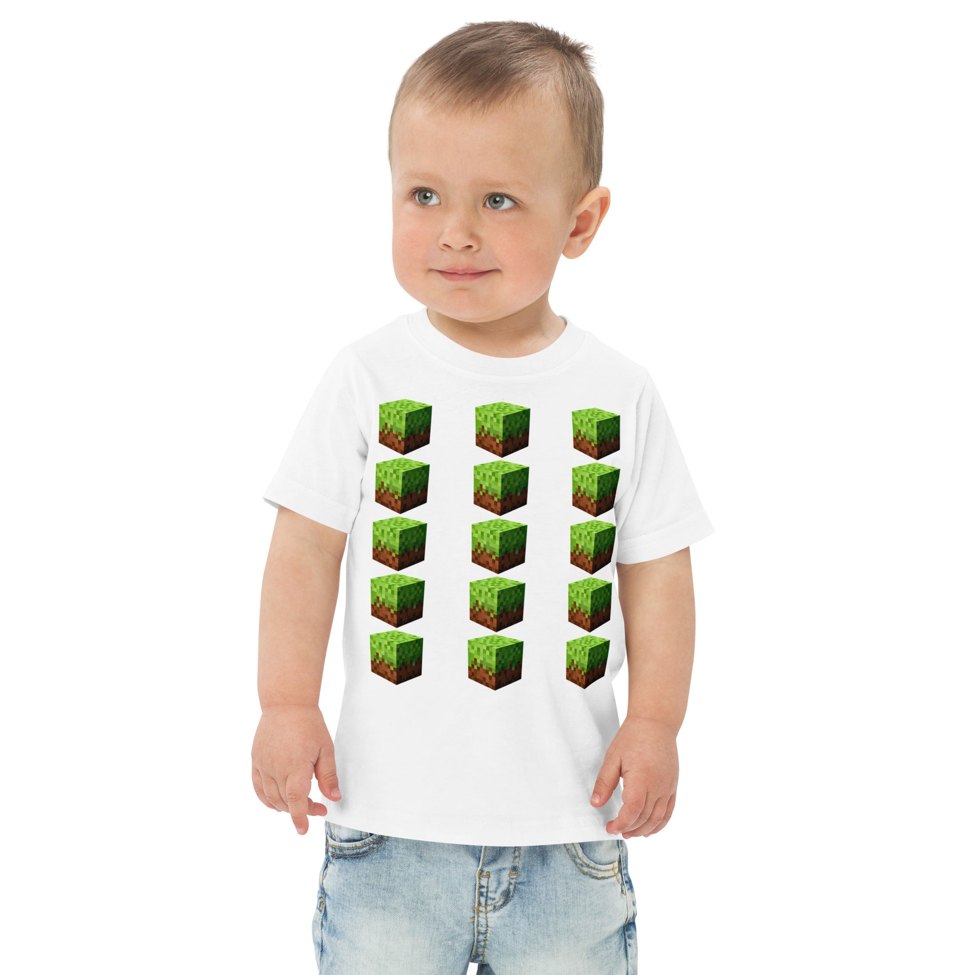 Dětské tričko Minecraft Block - PixelKing